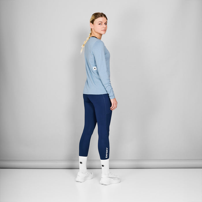 Saysky Logo Pace Long Sleeve Blue 2010 NWRLS20C2010
