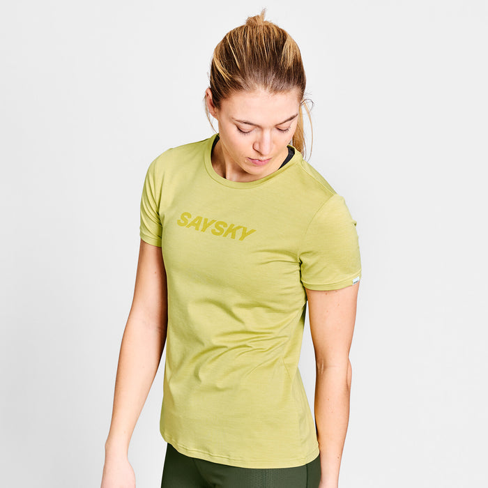 Saysky Logo Pace T-Shirt Green 3008 NWRSS20C3008