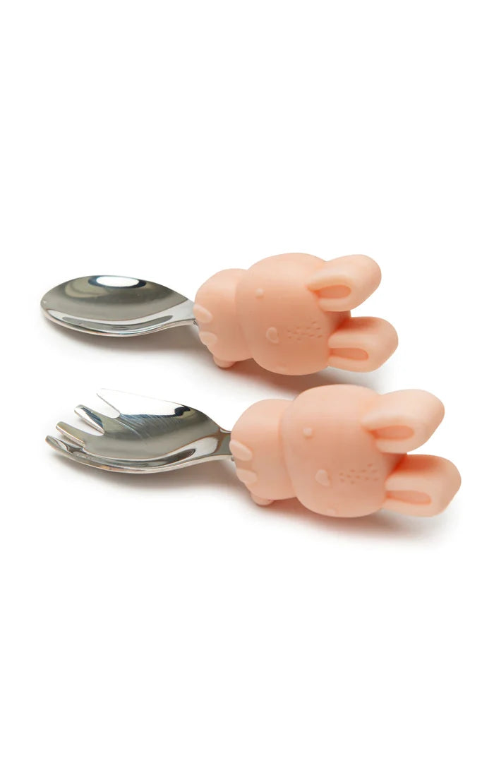 LouLou Lollipop Born to be Wild Learning Spoon + Fork Sets