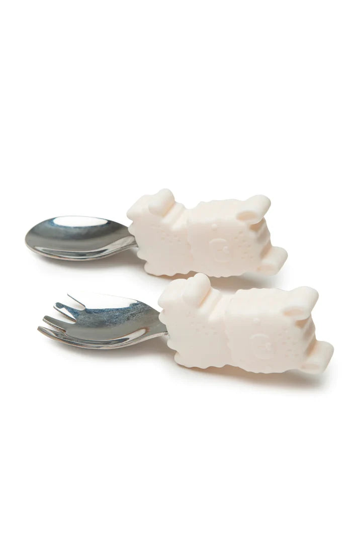 LouLou Lollipop Born to be Wild Learning Spoon + Fork Sets