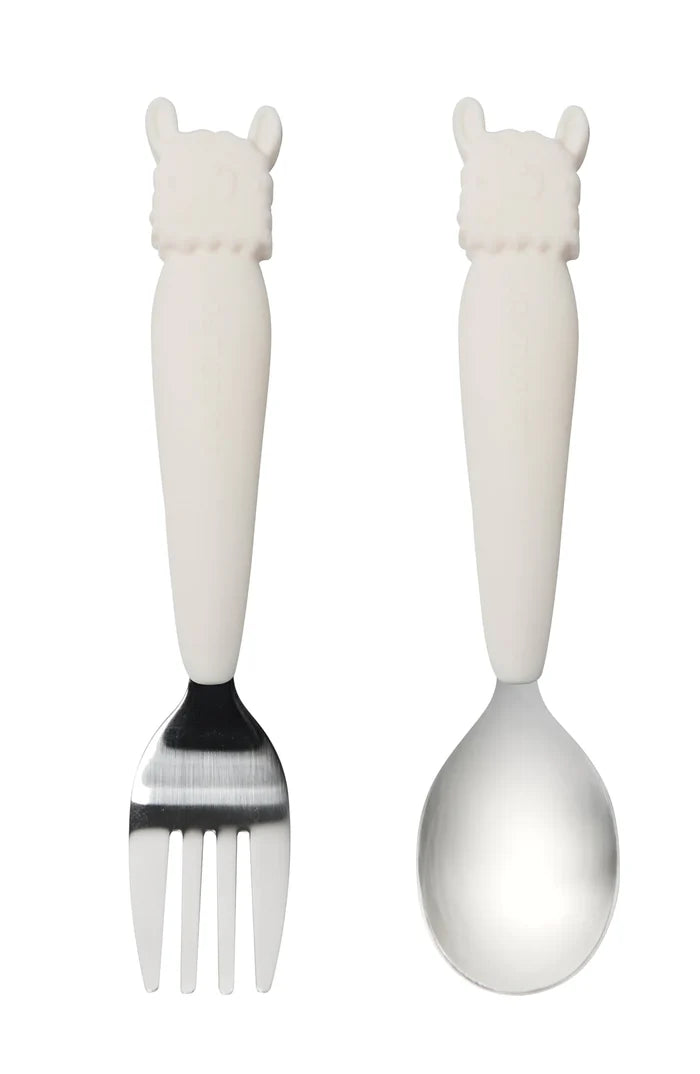 LouLou Lollipop Born to be Wild Toddler Spoon + Fork Sets