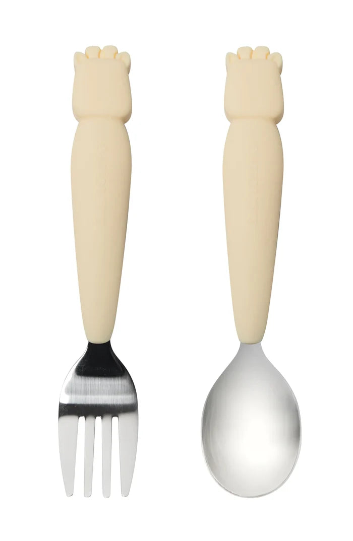 LouLou Lollipop Born to be Wild Toddler Spoon + Fork Sets