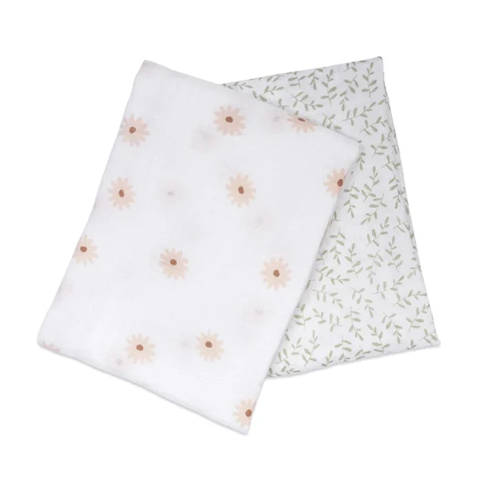 Lulujo Cotton Muslin Swaddles 2pk