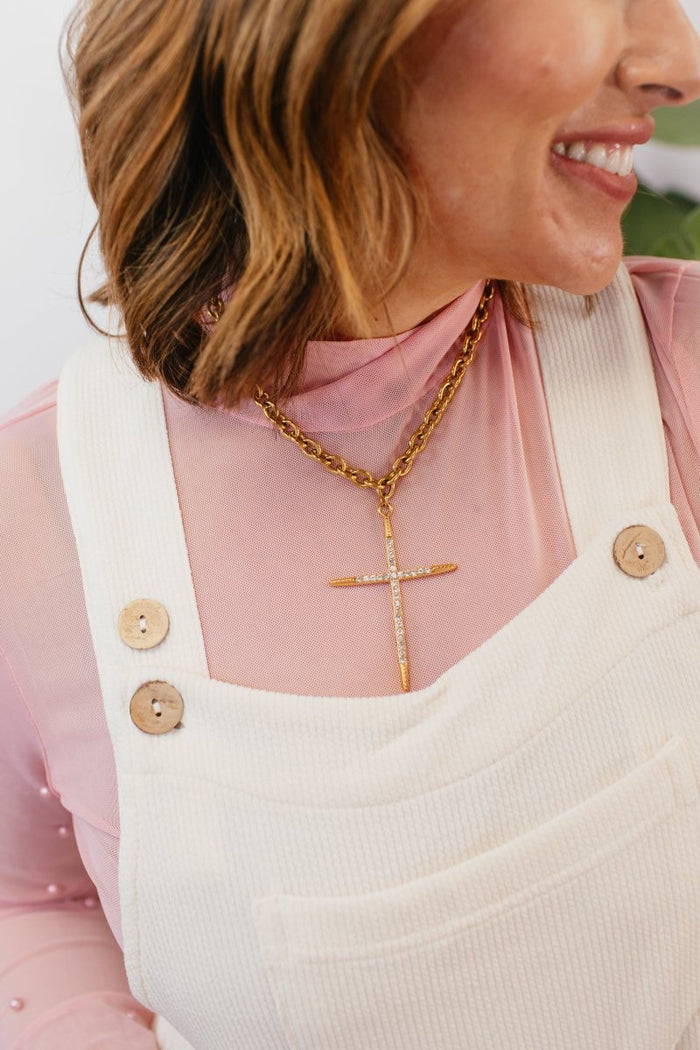 Luxe Cross Necklace - Macoma Boutique310 Accessories/Jewelry