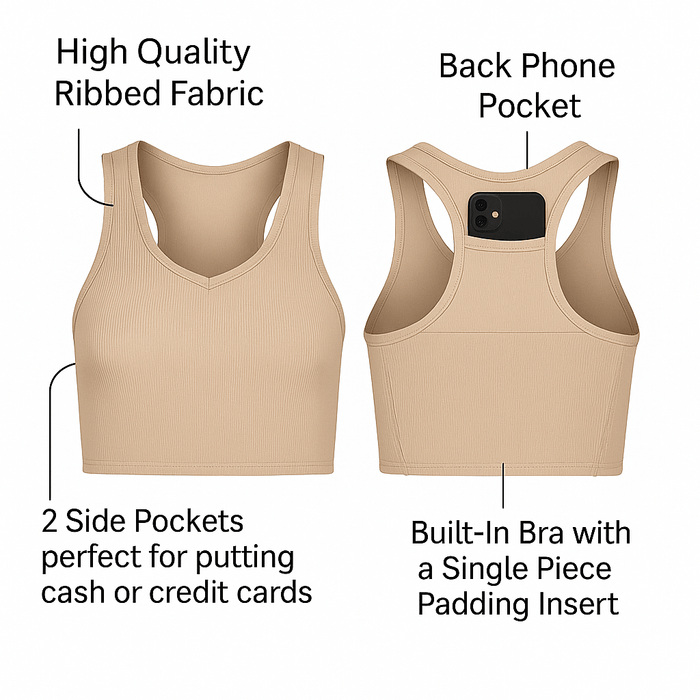 Lyra All Purpose Pocket Brami - Solid Collection - Macoma Boutique555 Presales