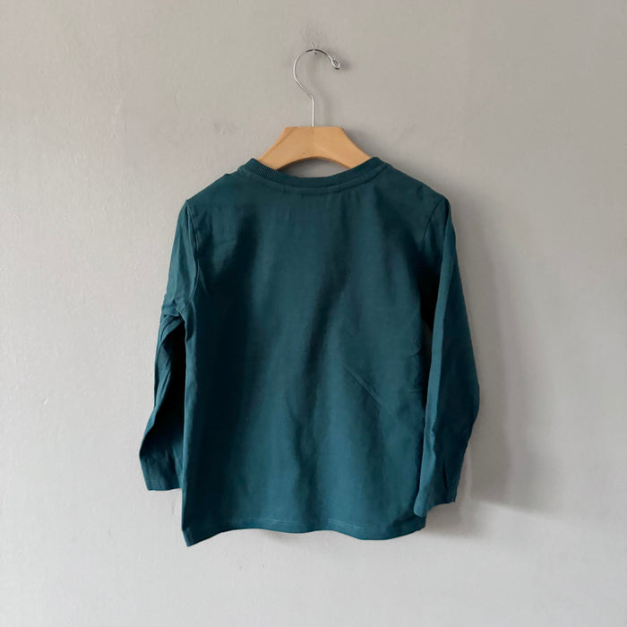 Mango / Green long sleeve top / 5-6Y