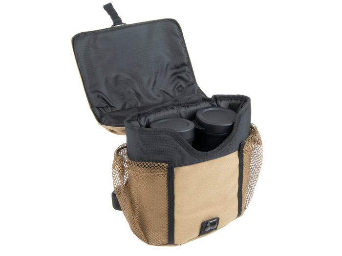 Manitoba Binocular Chest Case With Harness - Tan