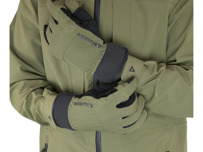 Manitoba Expedition Thermal Fitted Gloves - Green/Black