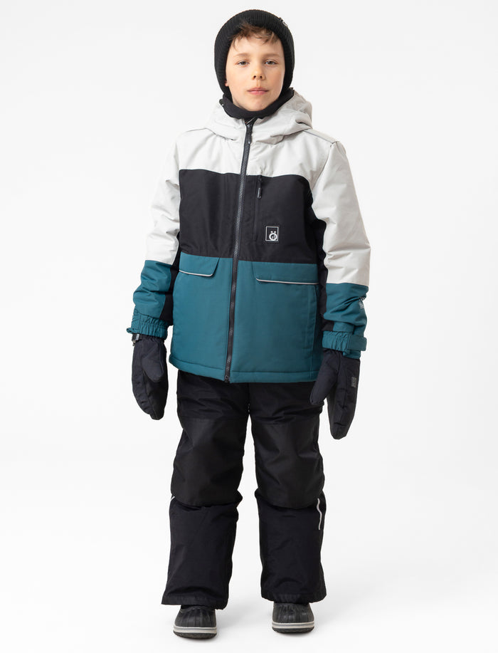Manteau à blocs de couleurs pour ado garçon
