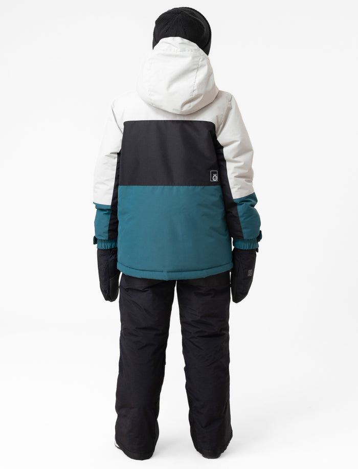 Manteau à blocs de couleurs pour ado garçon
