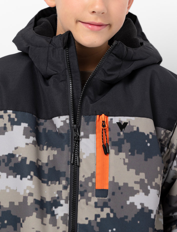 Manteau à motif camouflage pour ado garçon