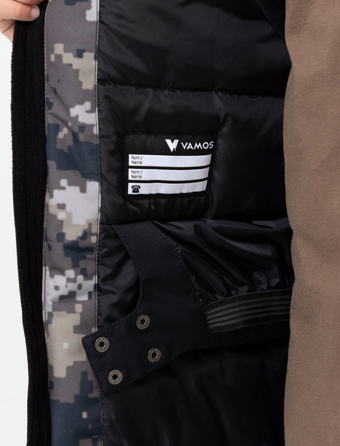 Manteau à motif camouflage pour ado garçon