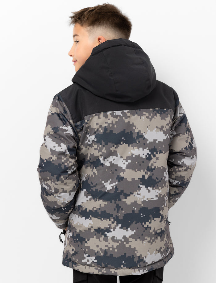 Manteau à motif camouflage pour ado garçon