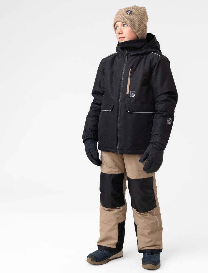 Manteau uni à capuchon pour ado garçon