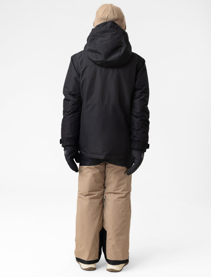 Manteau uni à capuchon pour ado garçon