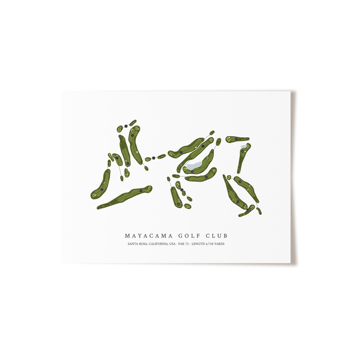 Mayacama Golf Club | Golf Course Print | Unframed
