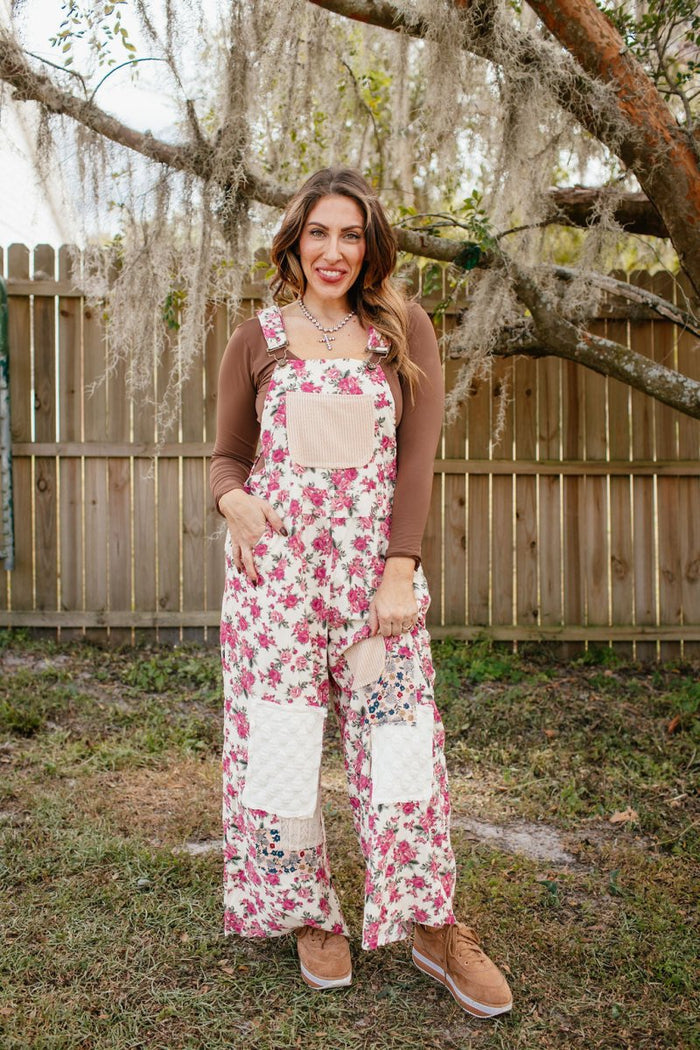 Meet Me At The Garden Overalls - Macoma Boutique260 Jumpsuits/Rompers/Overalls