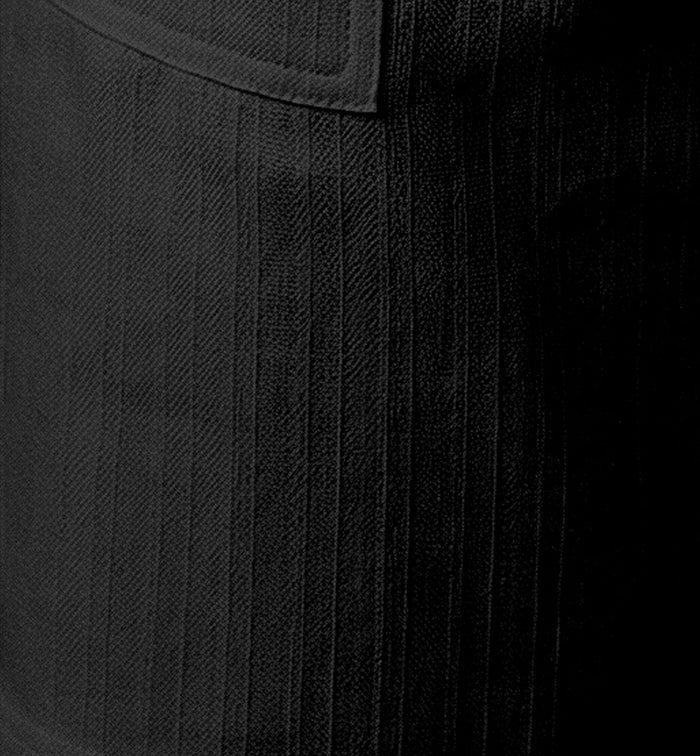 Men’s Black Textured Polyester Jute Drawstring Shorts
