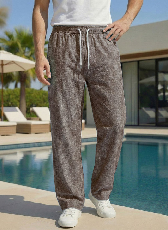 Men’s Coffee Brown Premium Lycra Stretch Leisure Trousers