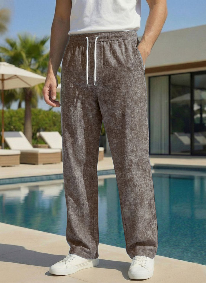 Men’s Coffee Brown Premium Lycra Stretch Leisure Trousers