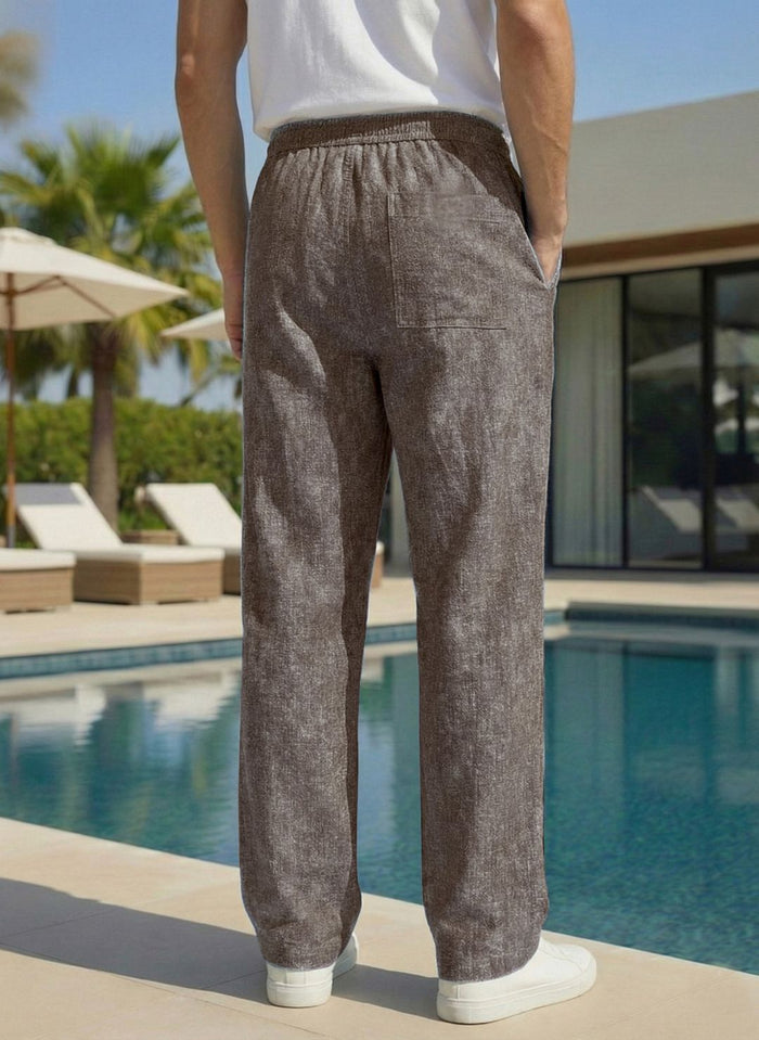 Men’s Coffee Brown Premium Lycra Stretch Leisure Trousers
