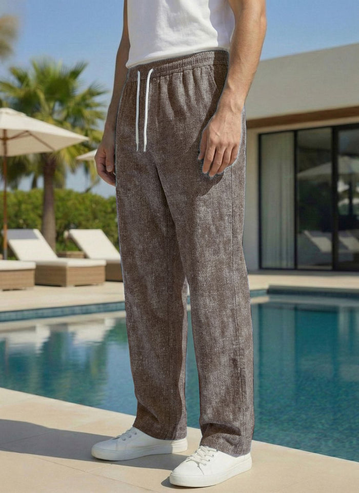 Men’s Coffee Brown Premium Lycra Stretch Leisure Trousers