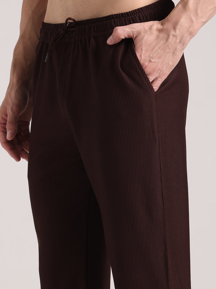 Men's Coffee Corduroy Track Pant