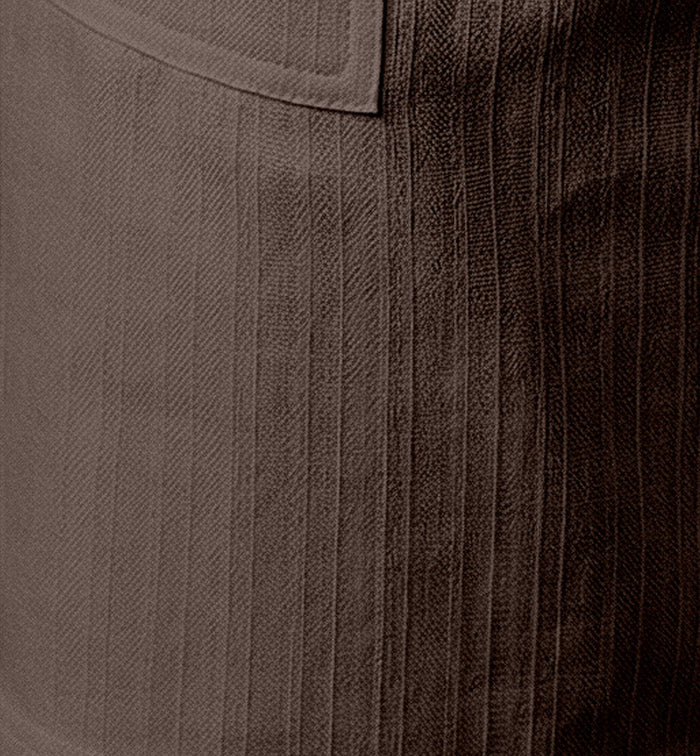 Men’s Earthy Mocha Textured Polyester Jute Drawstring Shorts