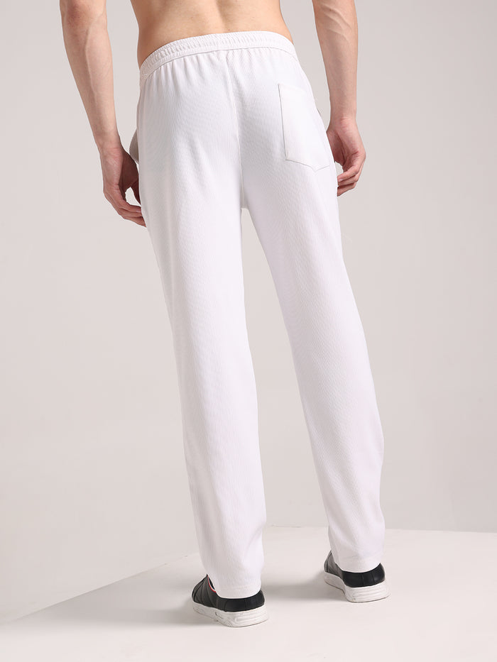 Men's Ghost White Corduroy Track Pant