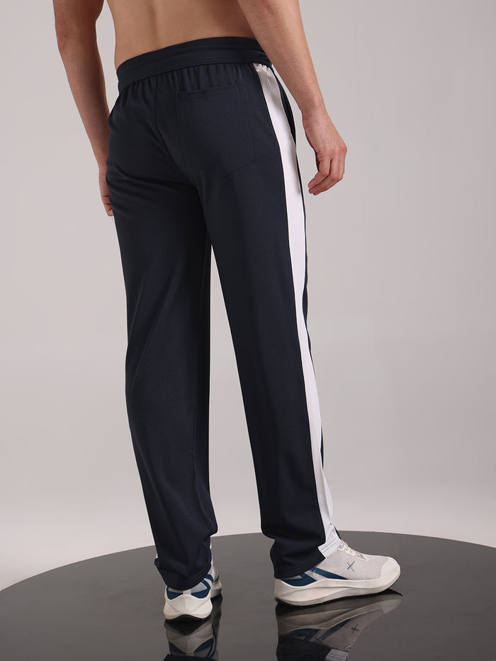 Men's Granite Grey Contrast Side Split Tape Track Pants