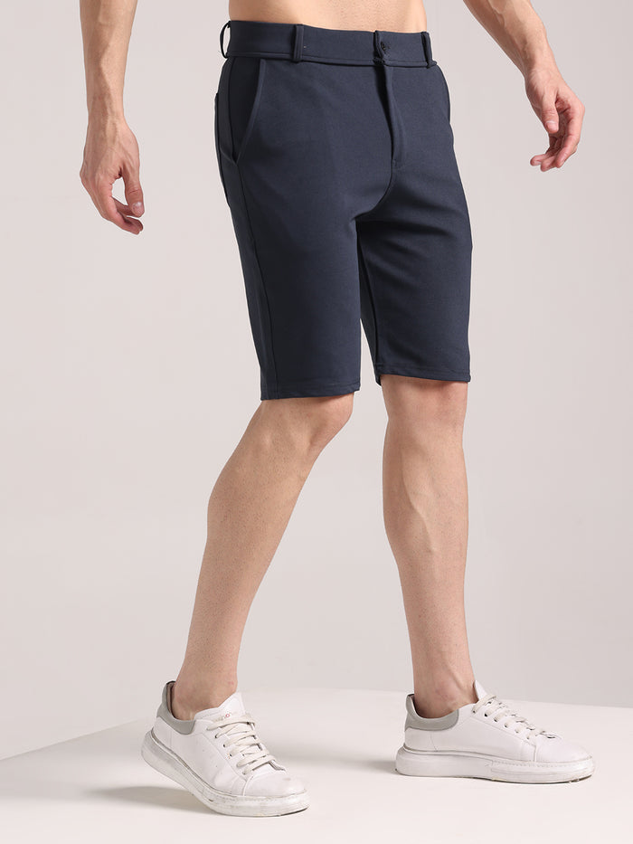 Men's Granite Grey Lycra Chinos Shorts