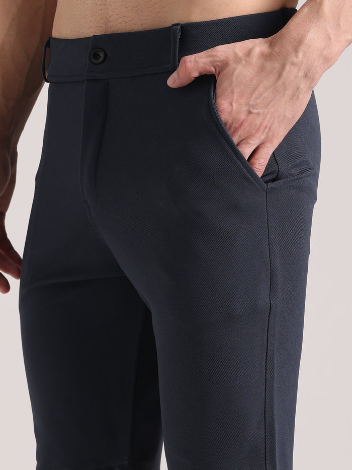 Men's Granite Grey Lycra Chinos Shorts
