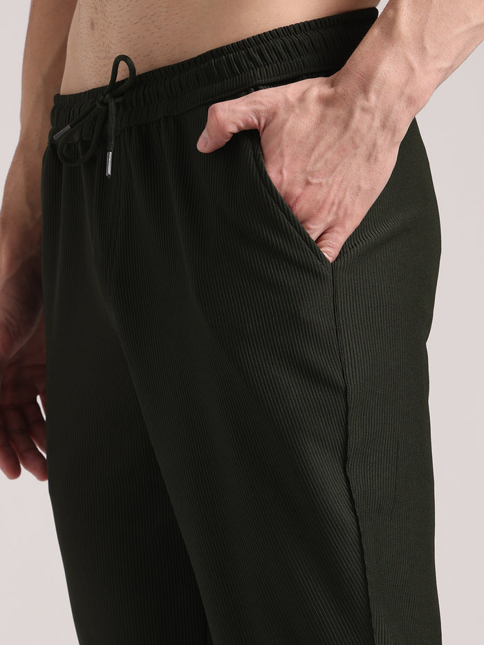 Men's Hunter Green Corduroy Track Pant