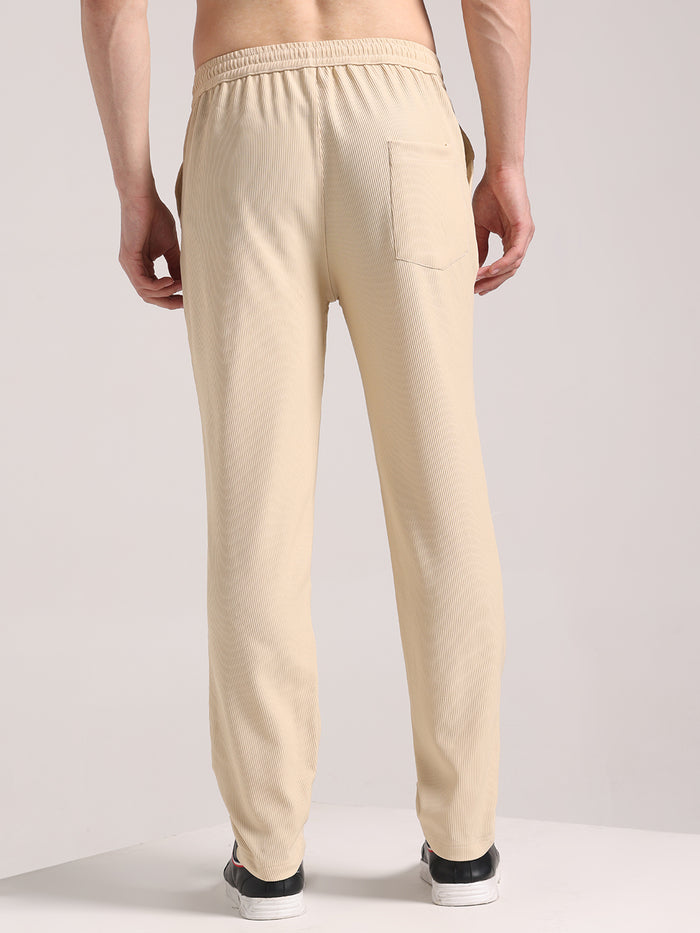 Men's Light Ivory Corduroy Track Pant
