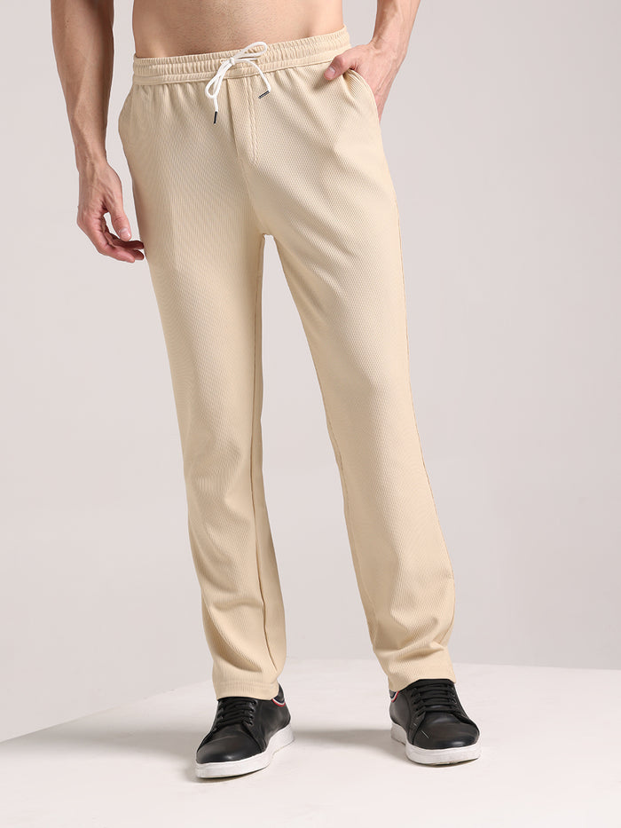 Men's Light Ivory Corduroy Track Pant