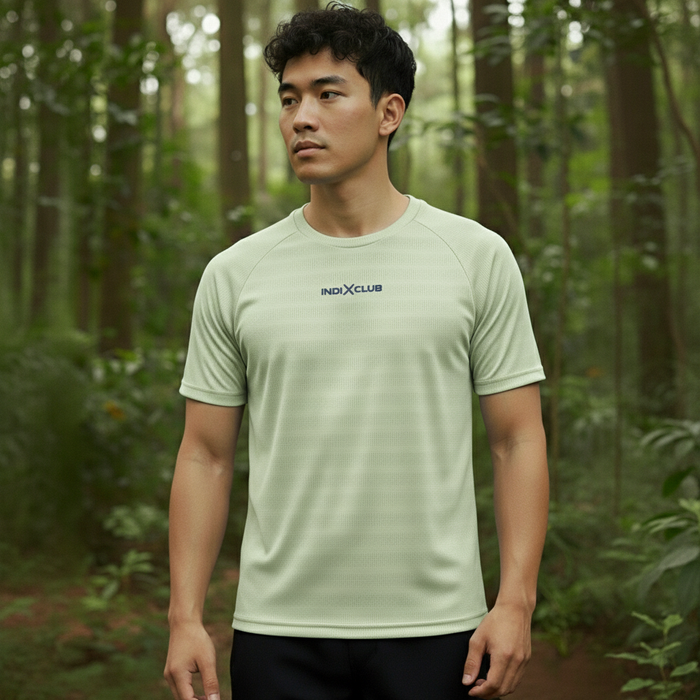 Men’s Lime Green Performance Raglan Training Tee
