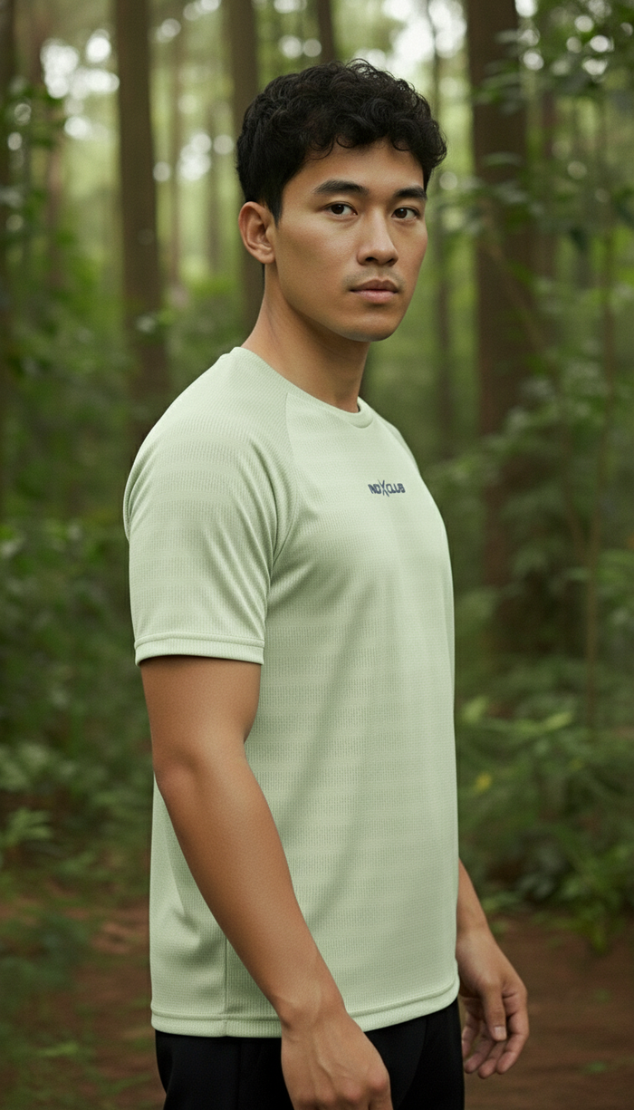 Men’s Lime Green Performance Raglan Training Tee