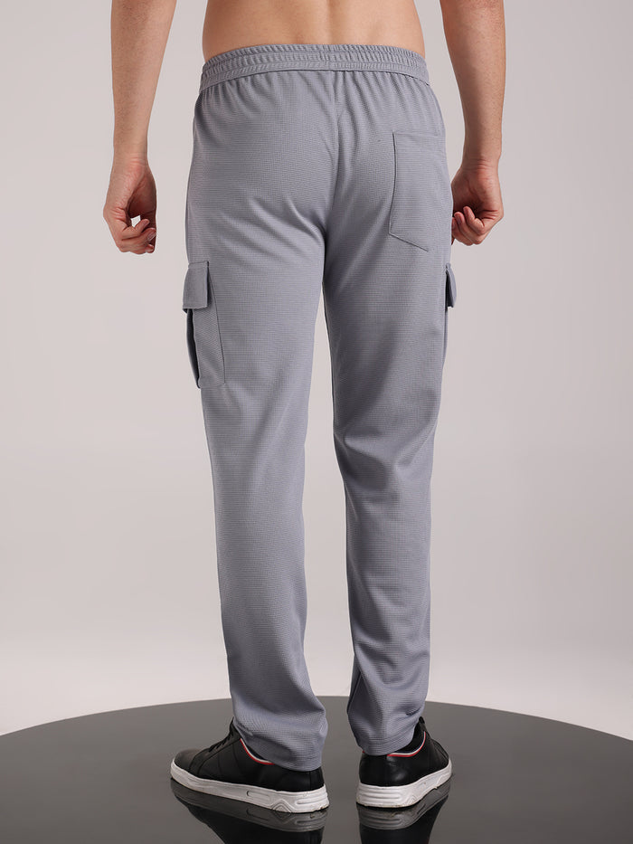 Men's Window Grey Outer Mesh Cargo Track Pants