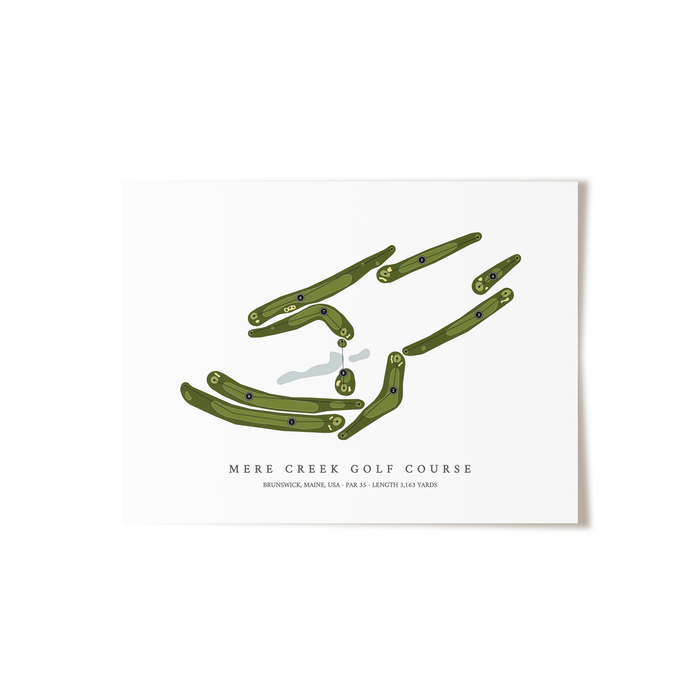 Mere Creek Golf Course | Golf Course Map | Unframed