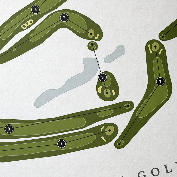 Mere Creek Golf Course | Golf Course Map | Close Up