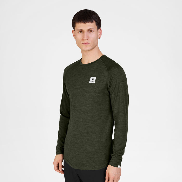 Saysky Merino 165 Base Layer Long Sleeve Green 3001 SM20008