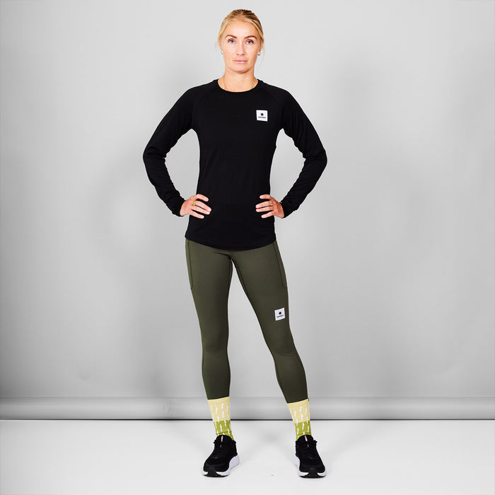 Saysky Merino 165 Base Layer Long Sleeve Black 901 SW20005