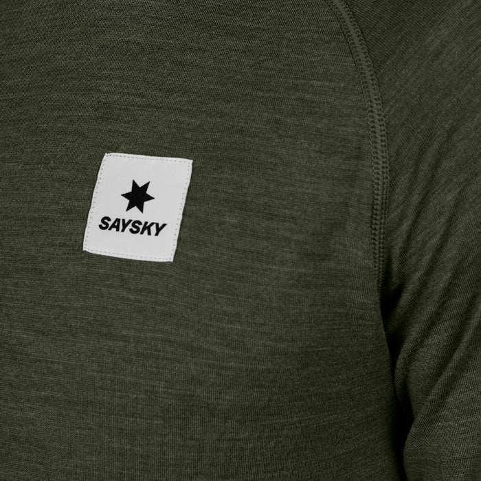 Saysky Merino 165 Base Layer Long Sleeve Green 3001 SM20008