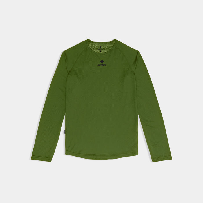 Saysky Mesh Base Layer Long Sleeve Green 313 NMRBL32C313