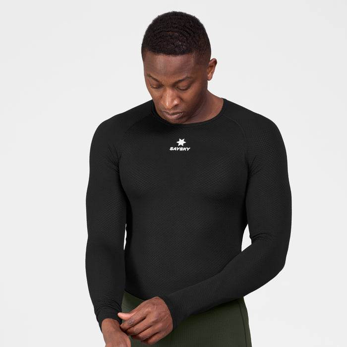 Saysky Mesh Base Layer Long Sleeve Black 901 SM20005