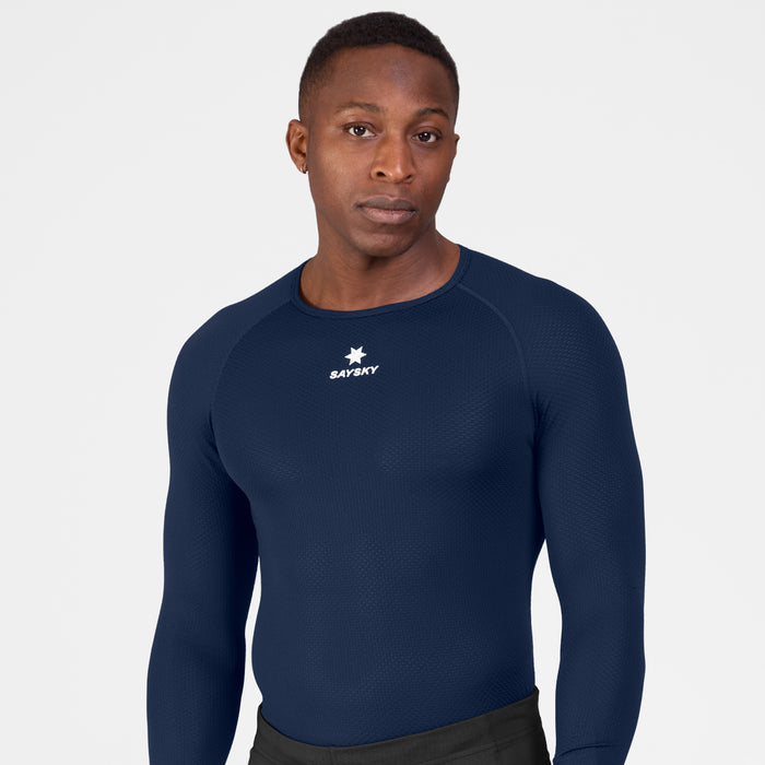 Saysky Mesh Base Layer Long Sleeve Blue 201 SM20005