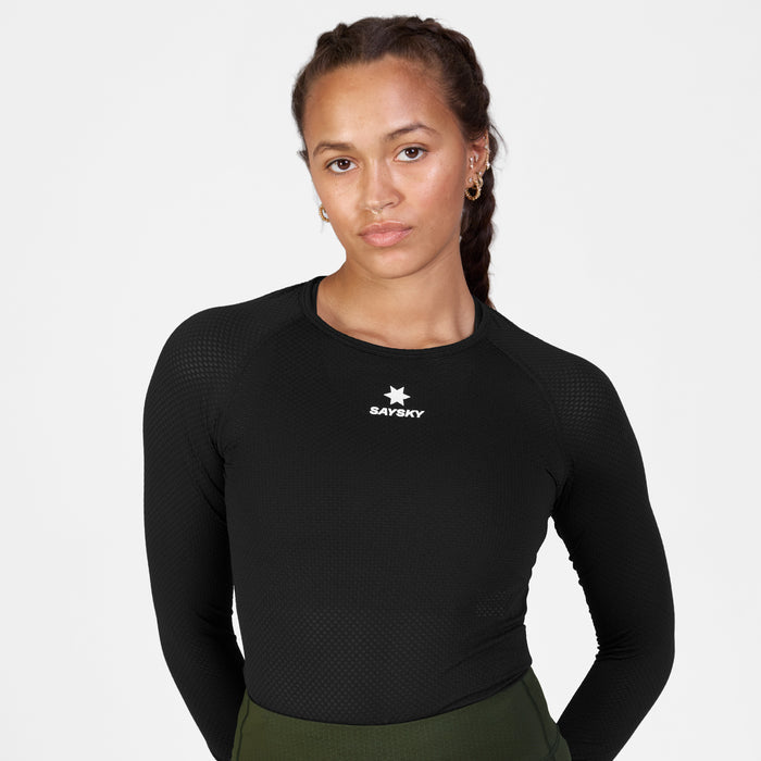 Saysky Mesh Base Layer Long Sleeve Black 901 SM20005