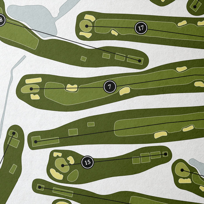 Midlothian Country Club | Golf Course Map | Close Up