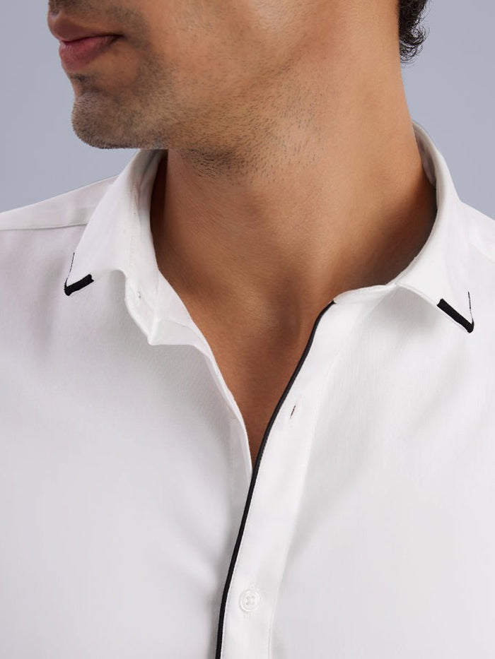 Midnite Cotton Satin Shirt