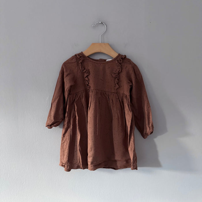 Miles the label / Brown x dots dress / 24M